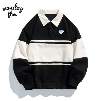 Monday Flow Jesen i proljeće Muška golf odjeća Pamuk Muška golf majica s kratkim rukavima Golf odjeća Sportovi na otvorenom Golf majice s kapuljačom