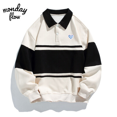 Monday Flow Jesen i proljeće Muška golf odjeća Pamuk Muška golf majica s kratkim rukavima Golf odjeća Sportovi na otvorenom Golf majice s kapuljačom