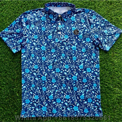 Ανδρικό καλοκαιρινό πουκάμισο γκολφ κοντό μανίκι Quick Dry αναπνέον Casual αθλητικό πουκάμισο Άγριο πουκάμισο Popsicle Tops F1 Αγωνιστικά ρούχα