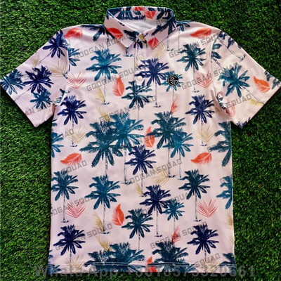 Ανδρικό καλοκαιρινό πουκάμισο γκολφ κοντό μανίκι Quick Dry αναπνέον Casual αθλητικό πουκάμισο Άγριο πουκάμισο Popsicle Tops F1 Αγωνιστικά ρούχα