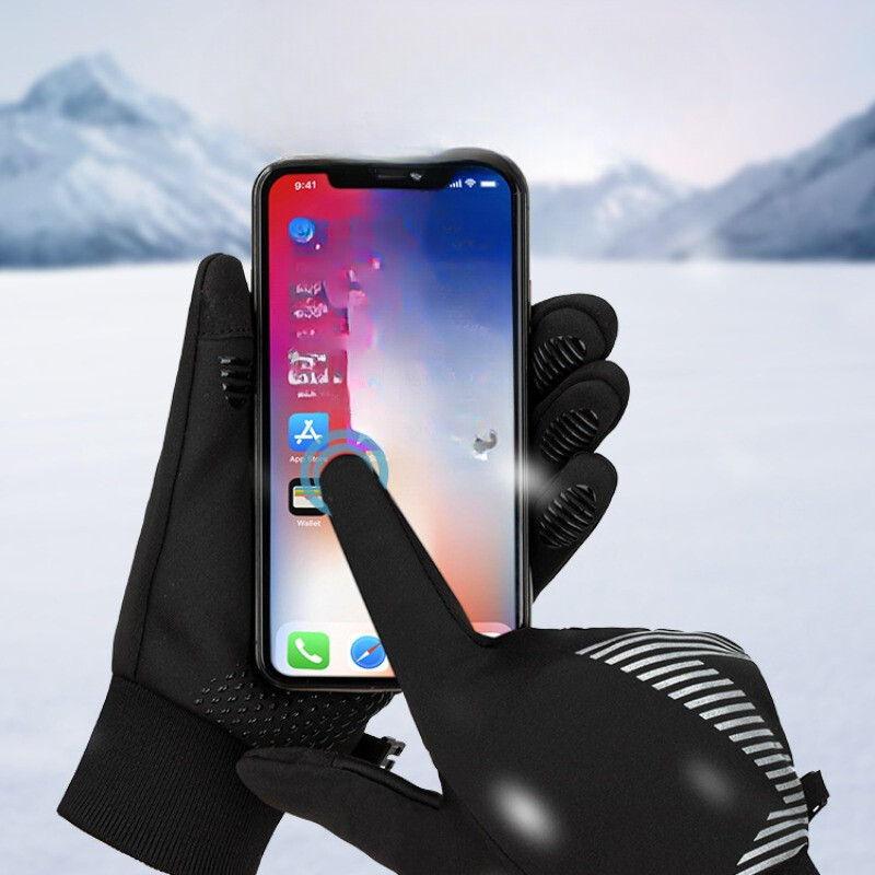 Zimski biciklizam Trčanje Ribolov Planinarenje Fitnes Muške i ženske odrasle tople i tople vodootporne sportske rukavice s dodatkom flisa