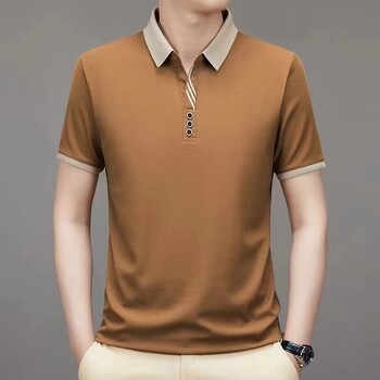 Мъжко POLO с къс ръкав Business Casual Pelf Fashion Polo Summer Popular T-shirt Golf Мъжко поло горнище