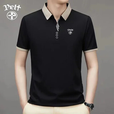 Мъжко POLO с къс ръкав Business Casual Pelf Fashion Polo Summer Popular T-shirt Golf Мъжко поло горнище