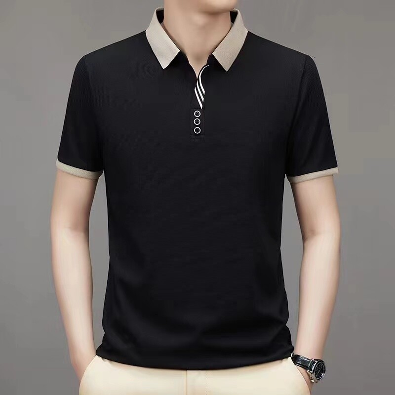 Мъжко POLO с къс ръкав Business Casual Pelf Fashion Polo Summer Popular T-shirt Golf Мъжко поло горнище