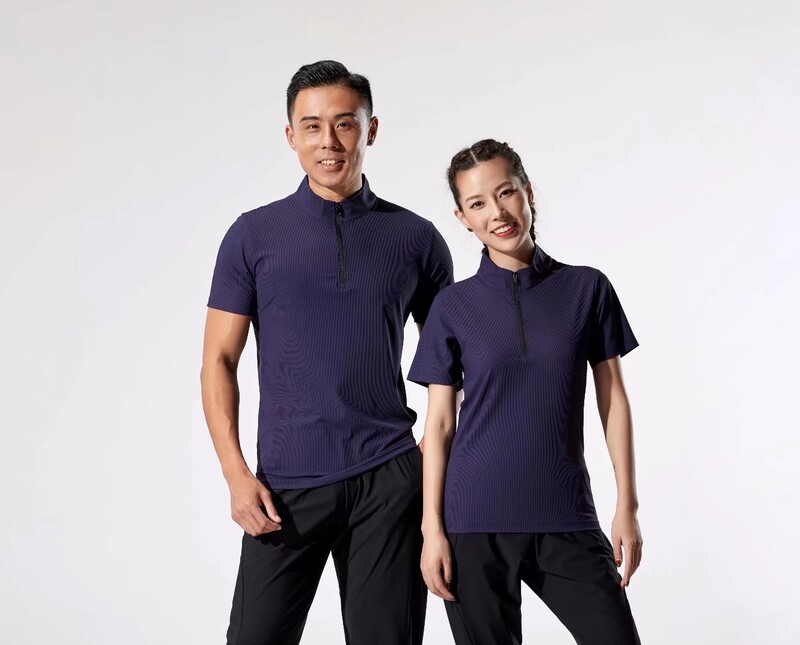 Radna odjeća za osobnog trenera polo majica brzosušeće tajice fitness trening rastezljivi ovratnik na okretanje patentni zatvarač izrađen po mjeri