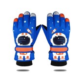 Dječje zimske rukavice za skijanje Astronaut Učenici osnovne škole s pet prstiju koji jašu Debele rukavice otporne na vjetar i tople rukavice Zaslon osjetljiv na dodir