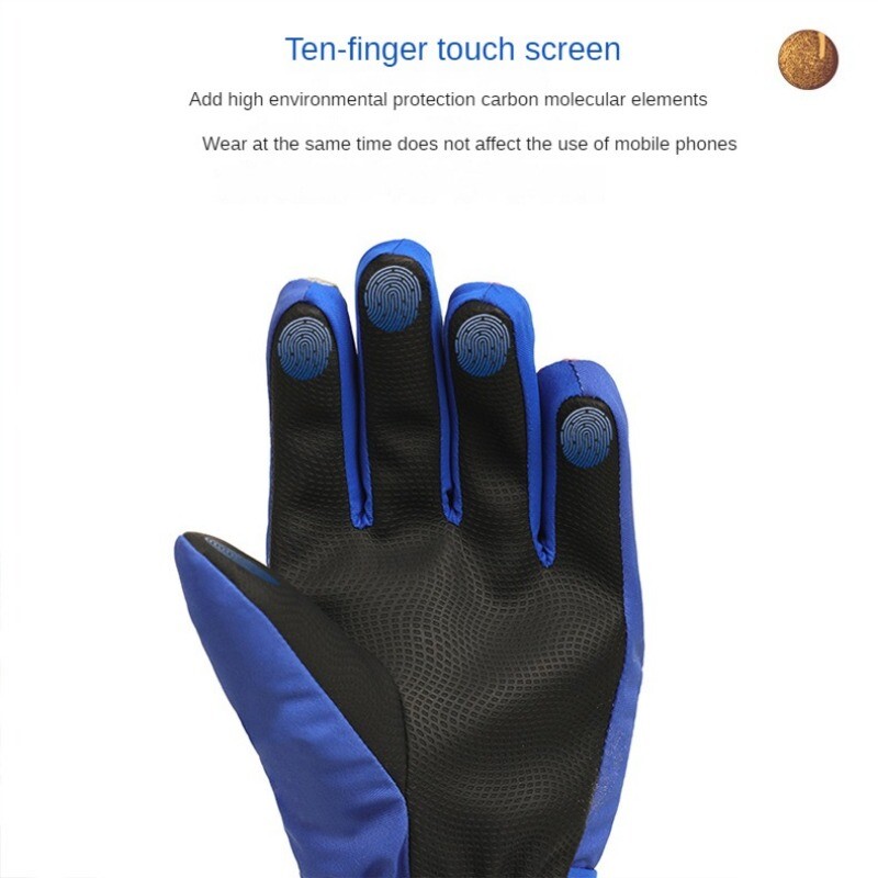 Dječje zimske rukavice za skijanje Astronaut Učenici osnovne škole s pet prstiju koji jašu Debele rukavice otporne na vjetar i tople rukavice Zaslon osjetljiv na dodir