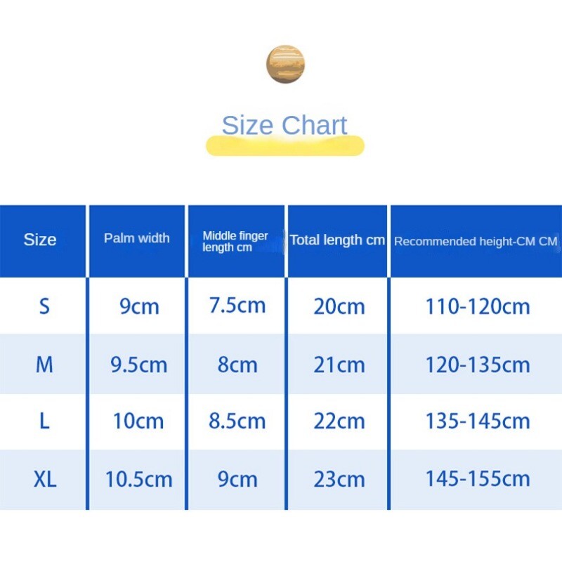 Dječje zimske rukavice za skijanje Astronaut Učenici osnovne škole s pet prstiju koji jašu Debele rukavice otporne na vjetar i tople rukavice Zaslon osjetljiv na dodir