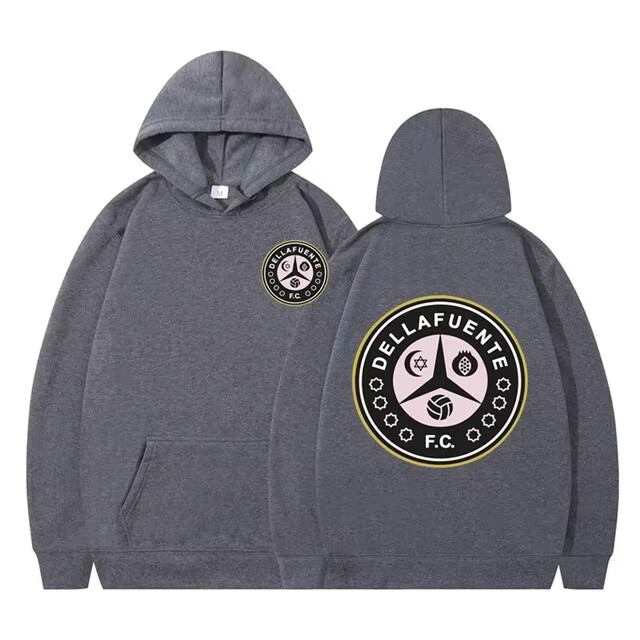 Dellafuente majice s kapuljačom Žene Muške Hip Hop majice s printom Grunge Korea Ženske Muške Ulzzang majice s kapuljačom Korejska moda Ulična majica