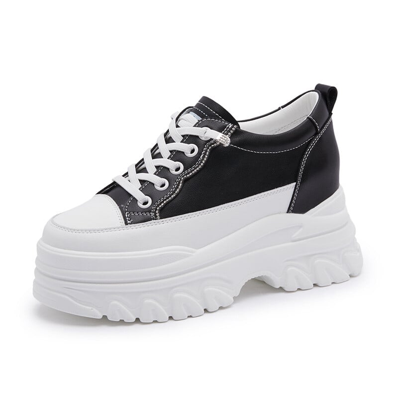 Bijele cipele s debelim potplatom za žene 2024. proljeće i jesen nove sportske i ležerne cipele s platformom moderne i svestrane ženske cipele s povećanjem unutarnje visine