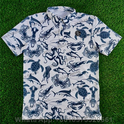 Muška ljetna majica za golf, kratkih rukava, brzo sušeća, prozračna, ležerna košulja, divlja majica, majice s sladoledom F1, trkaća odjeća