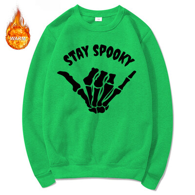 Halloweenske grafické mikiny s okrúhlym výstrihom pre mužov a ženy, jesenné teplé flísové podšívky, pulóvre, atletické ležérne voľné strihy