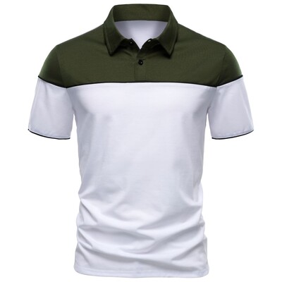 Muška polo majica s odgovarajućim bojama i gumbima Regular kroja Ležerni stil kratkih rukava za muškarce Svakodnevna odjeća za tjelovježbu Muška polo majica