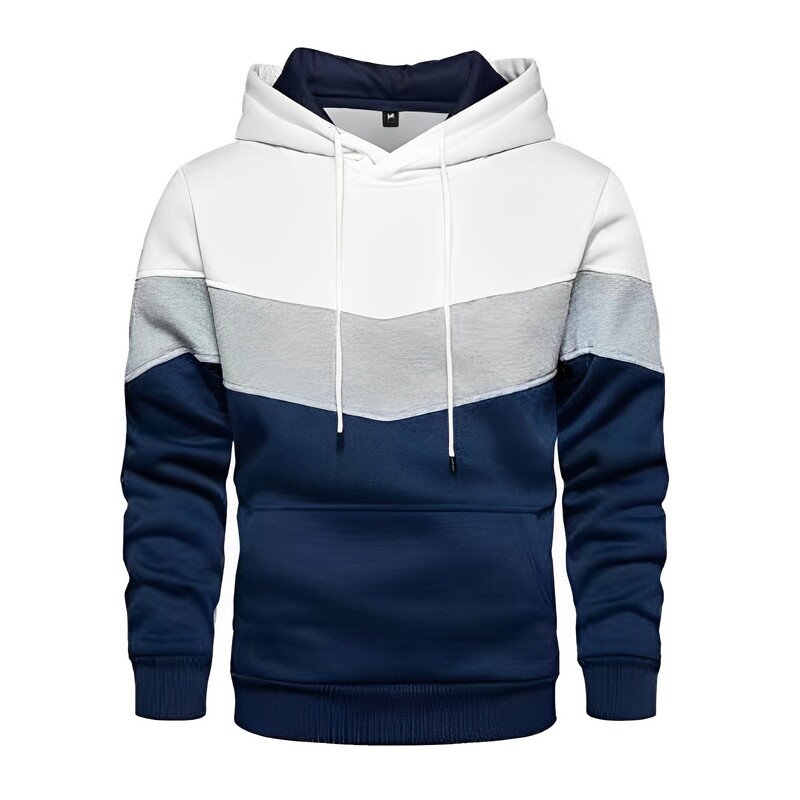 Muška majica s kapuljačom od patchworka, ležerna slobodna vunena topla odjeća s kapuljačom, ulična odjeća za trčanje Sportska vanjska odjeća Puloveri