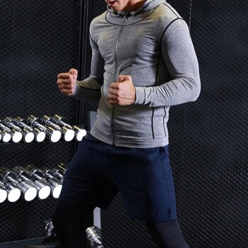 Bodybuilding Muscle Running Hoodie Ανδρικά Αθλητικά Μπουφάν γυμναστικής Γυμναστικής Προπόνησης Πουλόβερ Αθλητική αθλητική φόρμα Ανδρικά με κουκούλα