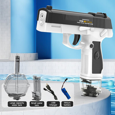 M416 vandens pistoletas elektriniu pistoletu šaudymo žaislas visiškai automatinis vasaros šaudymo paplūdimyje įdomus lauko žaislas vaikams berniukams mergaitėms suaugusiems