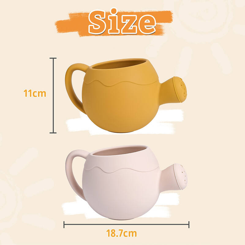 TYRY.HU Udato cu aspersoare Drăguț Desene Animat Grădină Copii Acasă Flori din Silicon Sticlă Plajă Pulverizator Jucărie de baie Educație timpurie