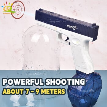 HUIQIBAO Water Gun Ηλεκτρικό Glock Pistol Παιχνίδι Σκοποβολής Διασκεδαστικό Πυροβολισμό Καλοκαιρινό Υπαίθριο Αγώνα στην παραλία Παιχνίδια φαντασίας για παιδιά Αγόρια Δώρο