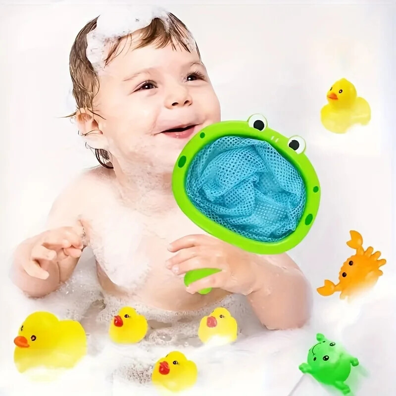 1 set igračaka za igranje s vodom za plivanje slatka zabavna mreža za ribolov, igračka za kupanje za životinje za igranje s vodom