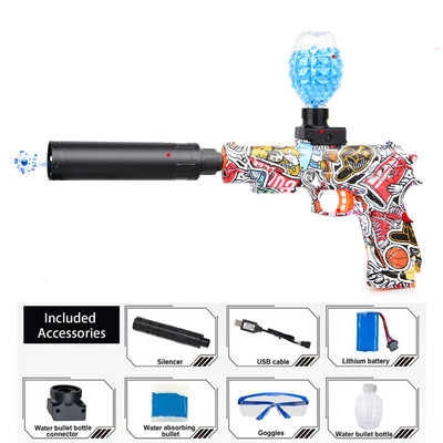 Copii Jucărie în aer liber Pistol electric cu gel Minge de apă Pistole de glonț Joacă de vară Trage în apă Joc interactiv de petrecere Copii Adulti