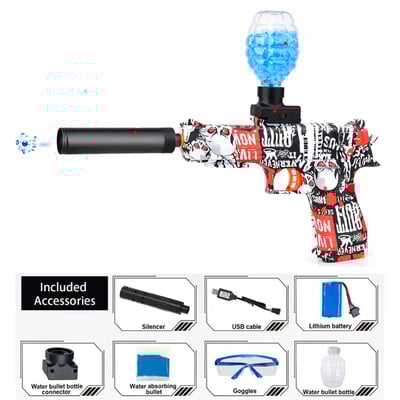 Copii Jucărie în aer liber Pistol electric cu gel Minge de apă Pistole de glonț Joacă de vară Trage în apă Joc interactiv de petrecere Copii Adulti