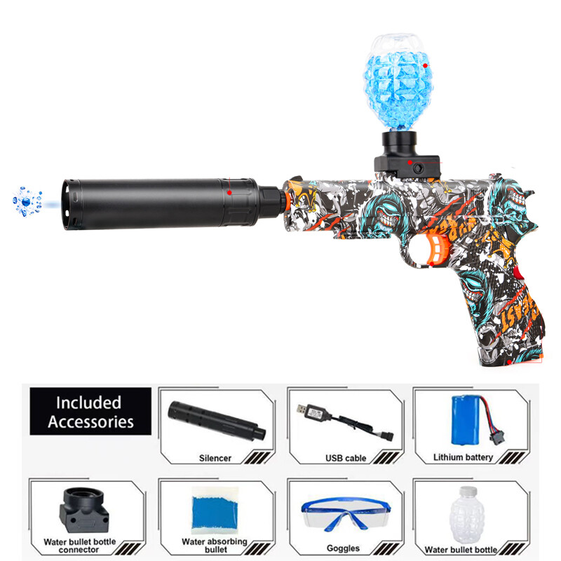 Copii Jucărie în aer liber Pistol electric cu gel Minge de apă Pistole de glonț Joacă de vară Trage în apă Joc interactiv de petrecere Copii Adulti
