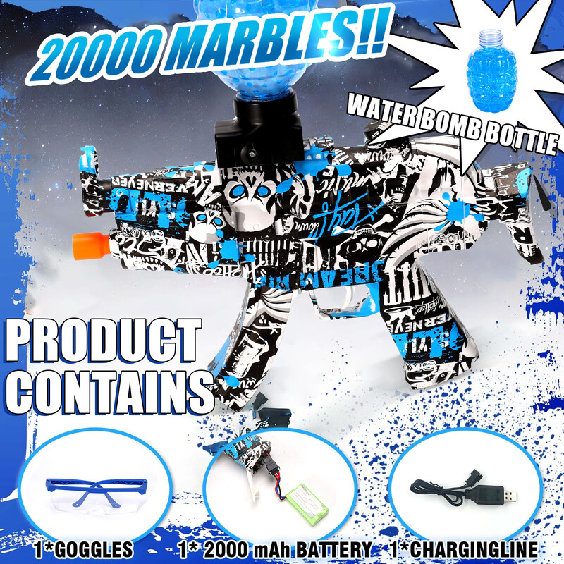 MP5 Električni pištolj s gelom, igračka, pištolj, vodene perle, prskanje, pucač, igračke, oružje za djecu, sport na otvorenom, zabavna igra, airsoft