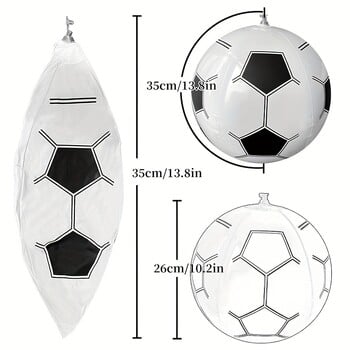 12 бр. Надуваеми футболни играчки Открит басейн Водни балони Лятна плажна топка Футбол за възрастни Детски играчки