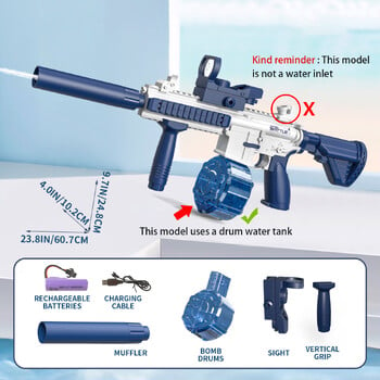 Νέο Water Gun Electric Glock Pistol Shooting Toy Πλήρες αυτόματο καλοκαιρινό παιχνίδι διασκέδασης για παιδιά αγόρια κορίτσια Ενήλικες Δώρο