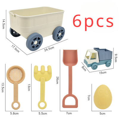 Igračke za plažu Igračke za pijesak za djecu s kamionom Automobilom Lopata za pijesak Grablje Pješčanik Igračke za malu djecu Dječaci Kuhanje Kuhinja za pretvaranje