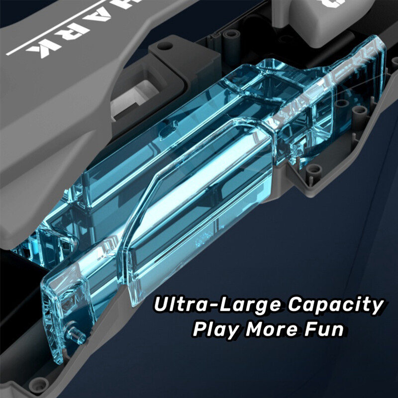 Električni pištolj za vodu, igračka za djecu, morski pas, automatska apsorpcija, pištolj za neprekidno prskanje, punjiva baterija, ljetna igra na otvorenom za djecu