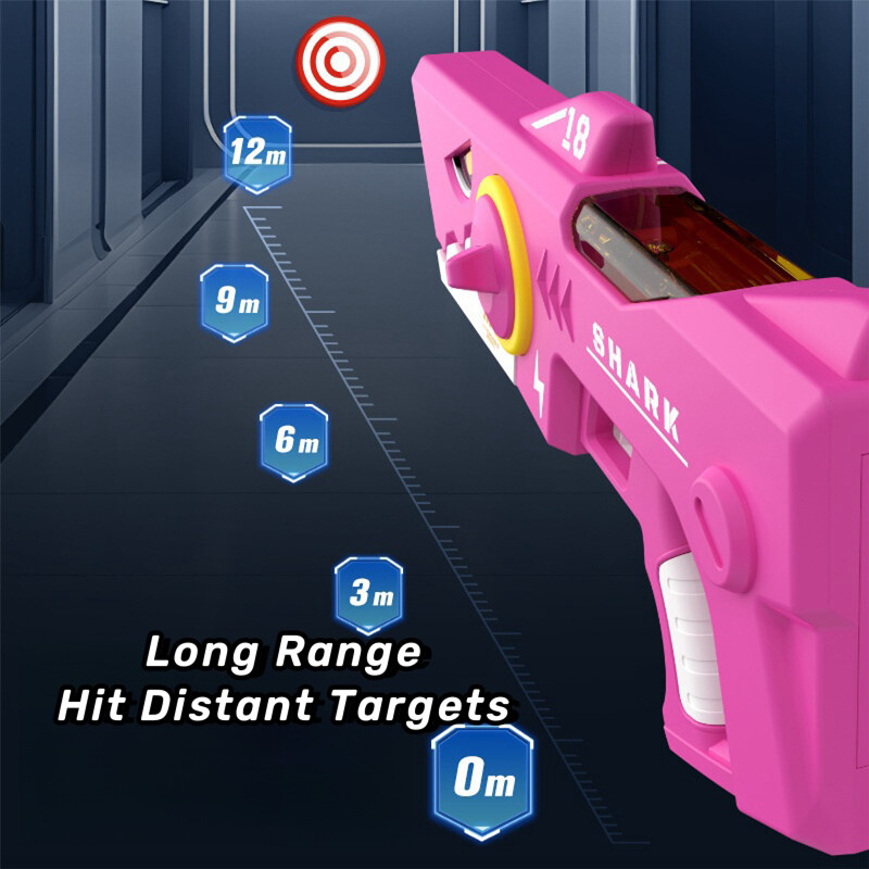 Električni pištolj za vodu, igračka za djecu, morski pas, automatska apsorpcija, pištolj za neprekidno prskanje, punjiva baterija, ljetna igra na otvorenom za djecu