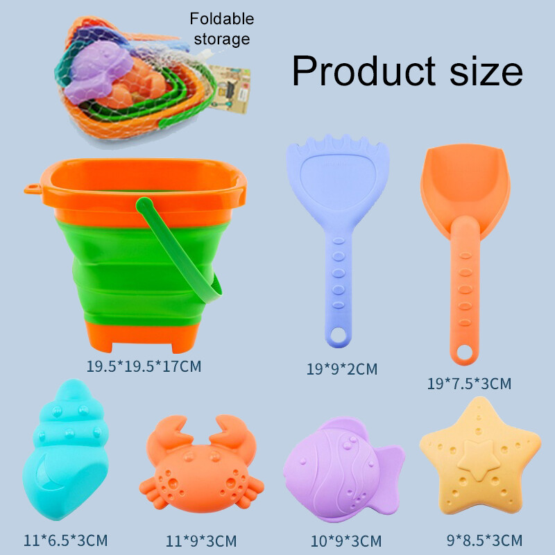 Djeca Ljeto Igračke za igranje pijeska Morska sklopiva kanta Lopata Vodeni pištolj Zabava na otvorenom starije od 3 godine Darovi za djecu TMZ