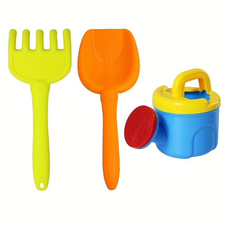 Jucării de plajă pentru copii 8 seturi de jucării de plajă, inclusiv găleți pentru nisip, greble, lopeți, 4 forme de nisip și sticle de apă - pentru copii