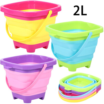 3/17kom Dječji set igračaka za plažu Ljeto Kopanje pijeska Sklopive kante Mrežasta torba Lopate Silikonske prijenosne igre za putovanja Igrajte se s pijeskom