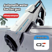 Električni kontinuirani vodeni pištolj s automatskim upijanjem vode pod visokim pritiskom i snažnim raspršivanjem vode Nova dječja igračka vodeni pištolj