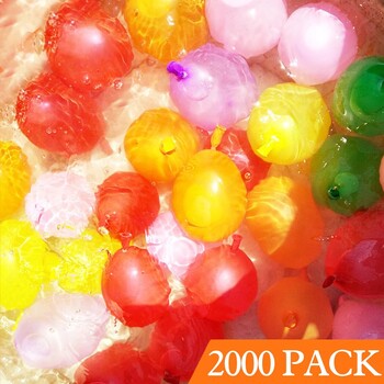 2000 Pack Water Balloons with Refill Kits, Latex Water Bomb Balloons Fight Games - Καλοκαιρινή διασκέδαση για παιδιά και ενήλικες