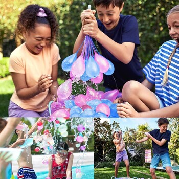 2000 Pack Water Balloons with Refill Kits, Latex Water Bomb Balloons Fight Games - Καλοκαιρινή διασκέδαση για παιδιά και ενήλικες