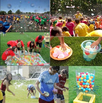 2000 Pack Water Balloons with Refill Kits, Latex Water Bomb Balloons Fight Games - Καλοκαιρινή διασκέδαση για παιδιά και ενήλικες