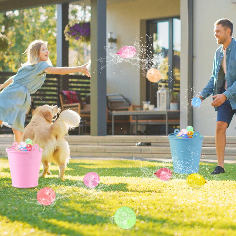 Paket od 2000 vodenih balona s priborom za ponovno punjenje, baloni vodene bombe od lateksa, igre borbe - ljetna zabava za djecu i odrasle