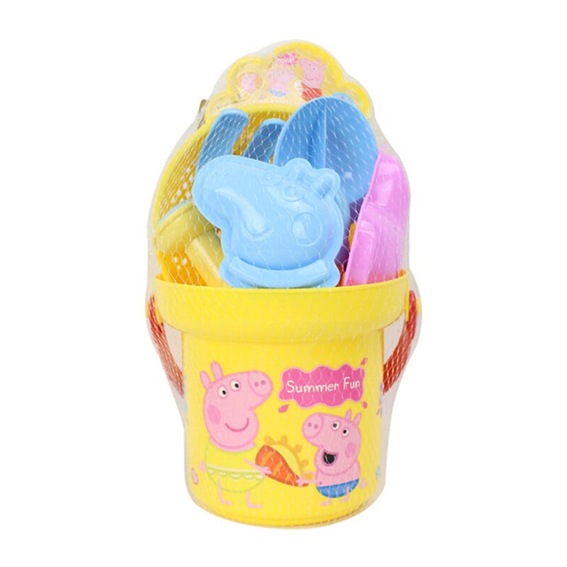 Peppa Pig hrací domček detská plážová hracia súprava emulácia vedro lopata sito kanvice simulované hračky plážové hračky piesok nástroj darčeky