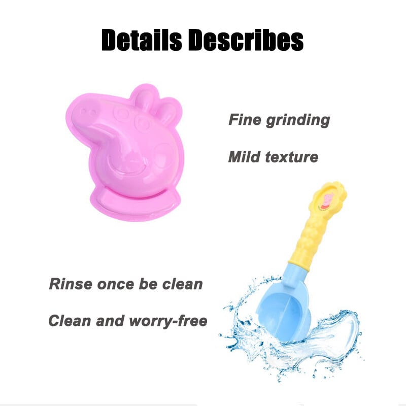 Peppa Pig hrací domček detská plážová hracia súprava emulácia vedro lopata sito kanvice simulované hračky plážové hračky piesok nástroj darčeky