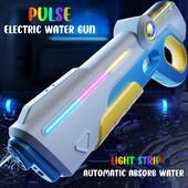 Dječji električni pulsni vodeni pištolj Igračke Ljetni vanjski bazen Vrtne igre Visokotlačni automatski upijajući vodeni pištolj za djecu
