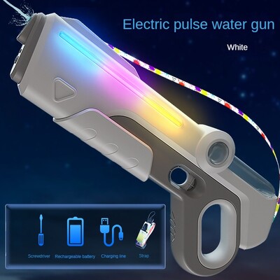 Dječji električni pulsni vodeni pištolj Igračke Ljetni vanjski bazen Vrtne igre Visokotlačni automatski upijajući vodeni pištolj za djecu