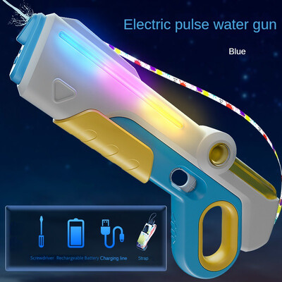 Dječji električni pulsni vodeni pištolj Igračke Ljetni vanjski bazen Vrtne igre Visokotlačni automatski upijajući vodeni pištolj za djecu