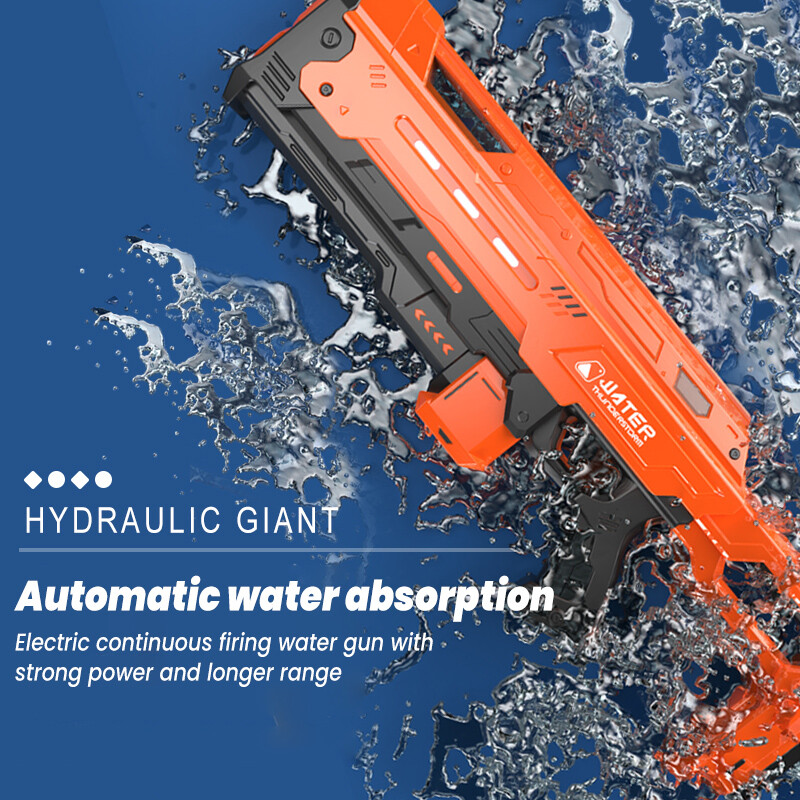 2024 Electric Continuous Fire Water Gun Toy Automatic Water Absorption Water Spray Beach Water Παιδικό Μεγάλο Παιχνίδι Πιστόλι νερού