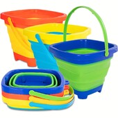 Dječje igračke za plažu Ljeto na otvorenom Baby Beach Kopanje pijeska Igračka Sklopiva kanta za pijesak s lopatom Igrajte se s pijeskom Voda Igra Igračka za djecu