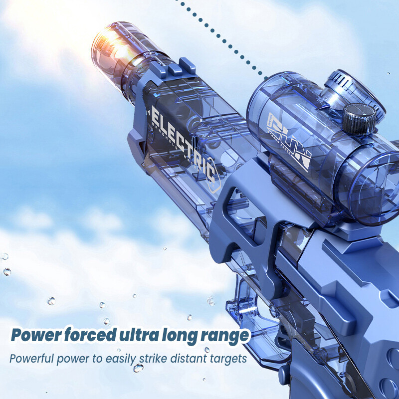 Ljeto Novi vodeni pištolj Potpuno automatski kontinuirani električni vodeni pištolj Svjetlo sa simuliranim senzorom plamena Alati za bazene velikog kapaciteta