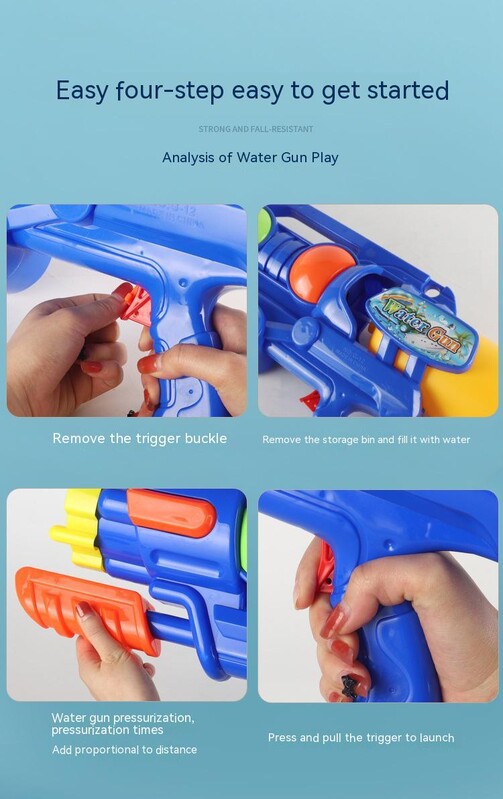 Ljetne zabavne aktivnosti s vodenim pištoljem na otvorenom Dječje interaktivne igračke s vodenim pištoljem velikog kapaciteta visokog pritiska