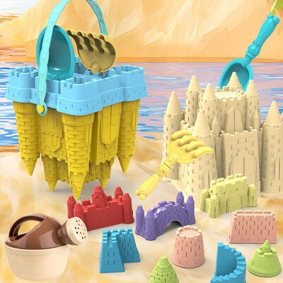 Κάδος Beach Castle Παίξτε σετ άμμου Παιχνίδια Sand Scoop Παιδιά Καλοκαιρινά χόμπι Νερό Διασκεδαστικά παιχνίδια παραλίας για παιδιά Οικογενειακά διαδραστικά παιχνίδια